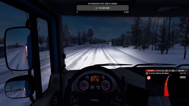 Euro Truck Simulator 2 мультиплеер исследуем промодс на Даф XF Киркенес карьер стоим в пробке 105 смотреть онлайн