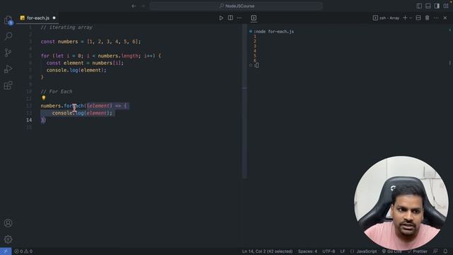 Javascript Course - Array Built In Method - For Each Explained - In Tamil смотреть онлайн