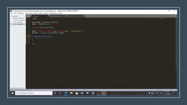 MAKING SIGNIN.PHP FILE [ PHP LONG PROJECT VIDEO - 3 ] смотреть онлайн