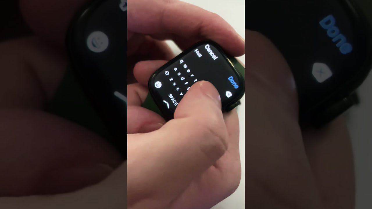 Как напечатать смс на APPLE WATCH 7 смотреть онлайн