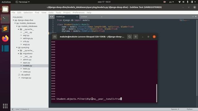Django Full Course - 2.4 - Making queries. Querying and filtering JSONField смотреть онлайн