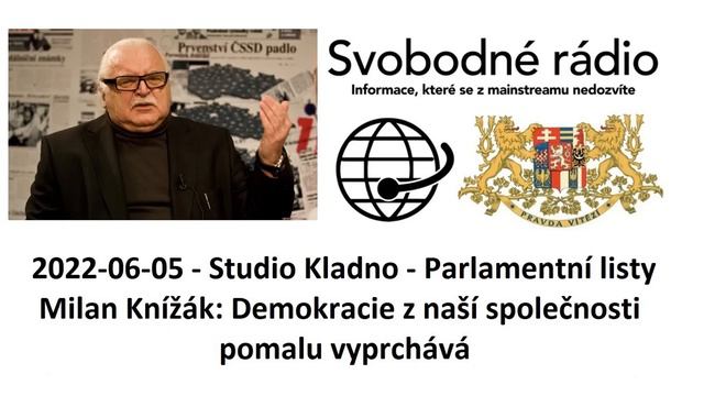 2022-06-06 -Parlamentní listy - Milan Knížák: Demokracie z naší společnosti pomalu vyprchává смотреть онлайн