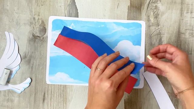 Детские поделки на День России, на 12 июня из бумаги в садик, в школу. На день Флага России, шаблон смотреть онлайн
