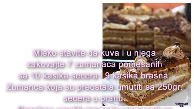TORTA NAD TORTAMA - recept смотреть онлайн