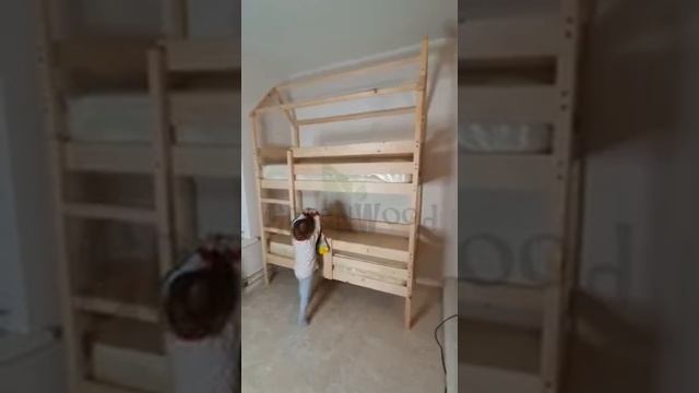 Двухъярусная кровать домик ? смотреть онлайн