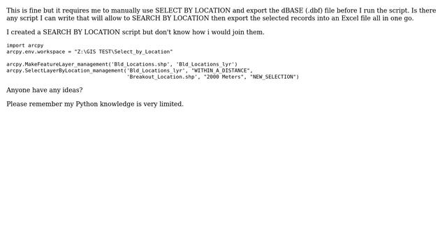 GIS: How to export Select By Location result to Excel using Python and ArcPy? смотреть онлайн