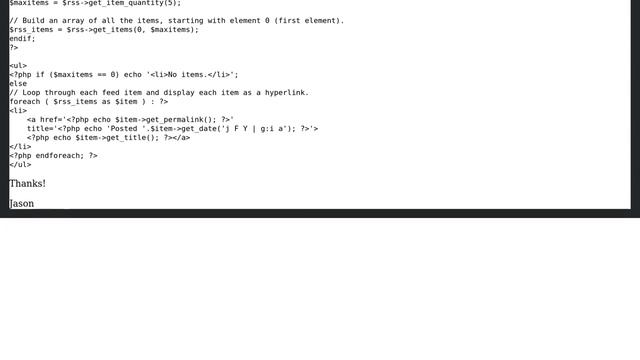 Wordpress: RSS feed error stopping parsing of page template смотреть онлайн