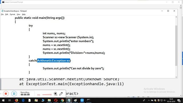 Exception Handling in Java Demonstration смотреть онлайн
