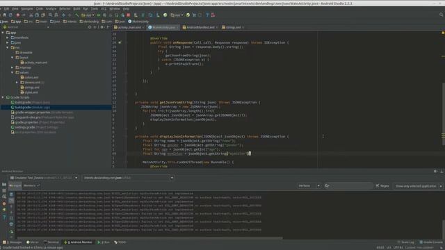 Android Json tutorial смотреть онлайн