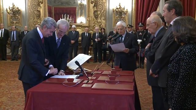 Napolitano - Cerimonia di giuramento di Mario Rosario Morelli смотреть онлайн