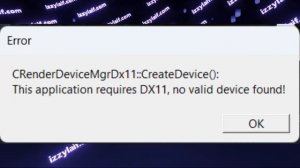 ? CS2 this application requires DX11 no valid device found FIX