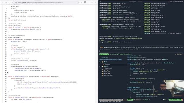 Rust Programming - Actix Web, Cargo Make, Serde, Json, Sessions смотреть онлайн