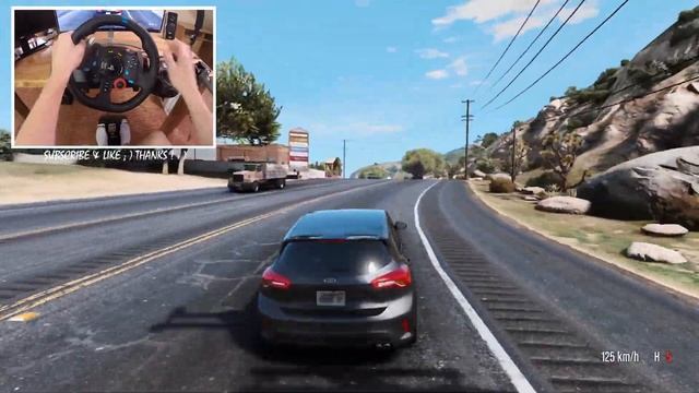 GTA V - Ford Focus STLINE 2019 | Logitech G29 ? Ray Tracing mod ! смотреть онлайн