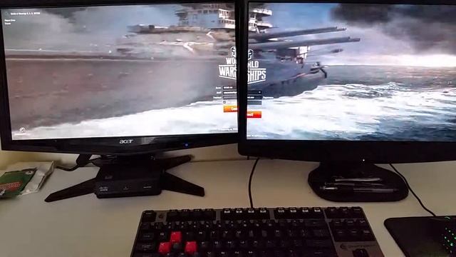 World of Warships Dual Screen on Windows 10 смотреть онлайн