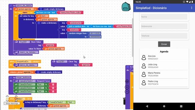 Como usar dicionário (JSON) Parte 2 exemplos - Kodular смотреть онлайн