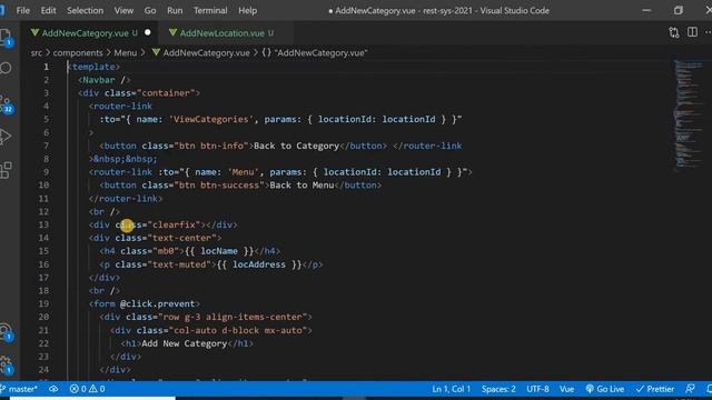#36 Add New Category Name #مشروع_تطبيق_إدارة_مطعم #vue_js_project смотреть онлайн