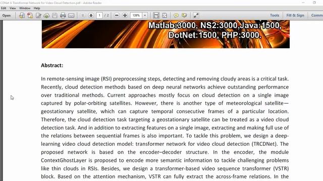 TRCDNet A Transformer Network for Video Cloud Detection смотреть онлайн