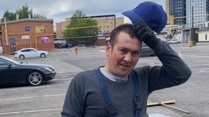 Нанесение разметки на парковке | дешёвый ручной способ