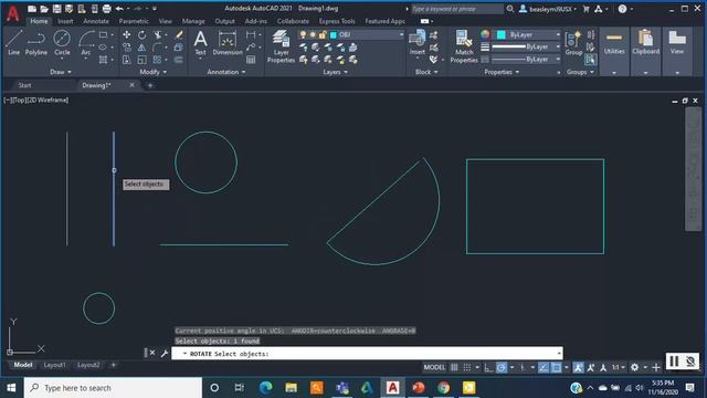 Using Commands In the AutoCAD Ribbon Part 1 смотреть онлайн