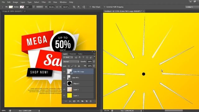 How to Open Two Windows at the same time in Photoshop in Hindi/Urdu смотреть онлайн