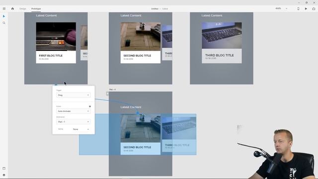 Adobe XD Drag Tutorial - Create An Interactive Image Carousal