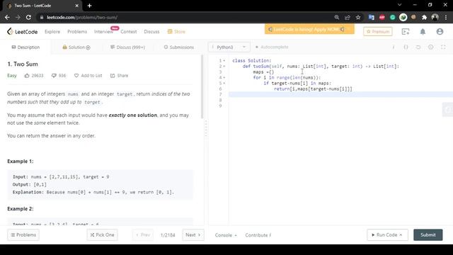 2sum hashmap approach leetcode смотреть онлайн