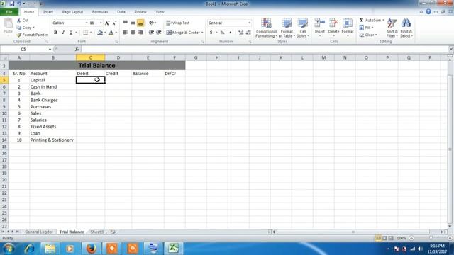General Ledger & Trial Balance in Excel sheet with details смотреть онлайн
