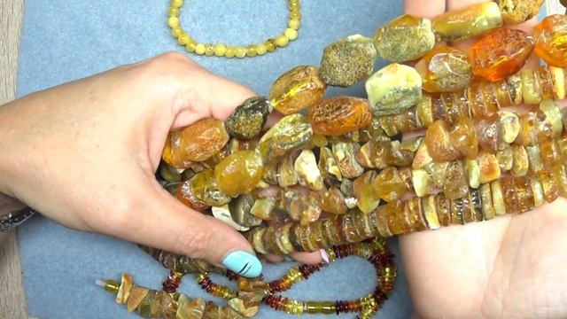 Делаю украшения с янтарем. смотреть онлайн