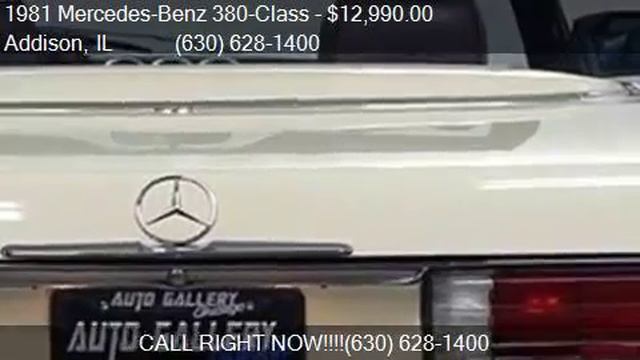 1981 Mercedes-Benz 380-Class 380 SL 2dr Convertible for sale смотреть онлайн