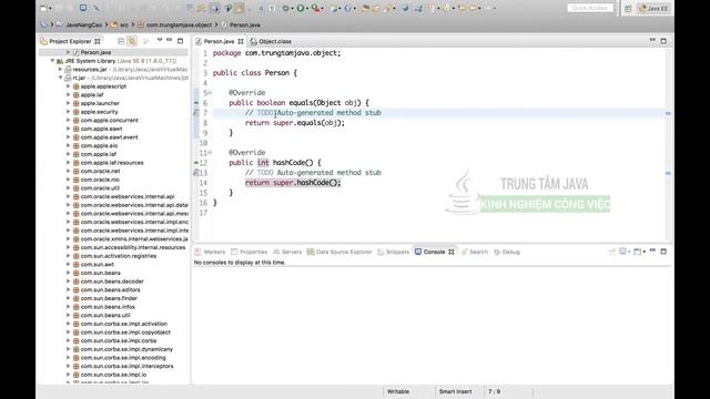 Java Nâng Cao 01 Hàm equals và hashCode trong Class смотреть онлайн