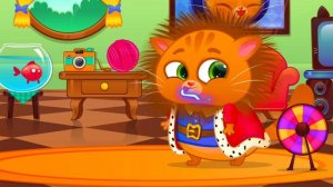 Настя и котик Bubbu играют в игре | Настя собирает конфеты на Хэллоуин