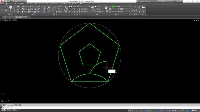 과제도면 25 풀이동영상 (AutoCAD Quiz 25) смотреть онлайн