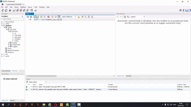 How i can insert data in existing table смотреть онлайн