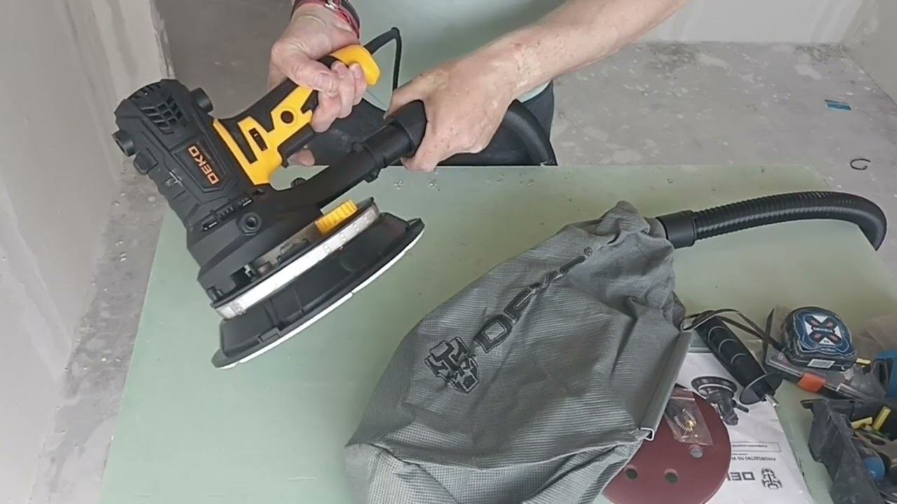 ШЛИФОВАЛЬНАЯ МАШИНА ДЛЯ СТЕН И ПОТОЛКОВ DEKO смотреть онлайн