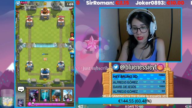 🔴 DIRECTO DESAFÍO de NUEVAS CARTAS | Clash Royale | Blue Nessie смотреть онлайн