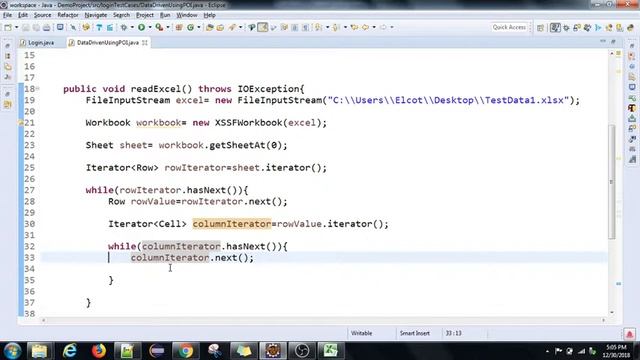 Selenium Frameworks | Data-Driven | PART - 5 | Java & Excel Workbook | Using POI library смотреть онлайн