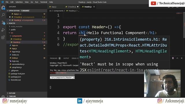 ReactJS Tutorial - 8 - Class Component - Rules of Hooks ✌️ смотреть онлайн