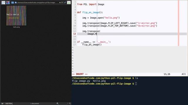 How to flip / mirror an image in Python using PIL? смотреть онлайн