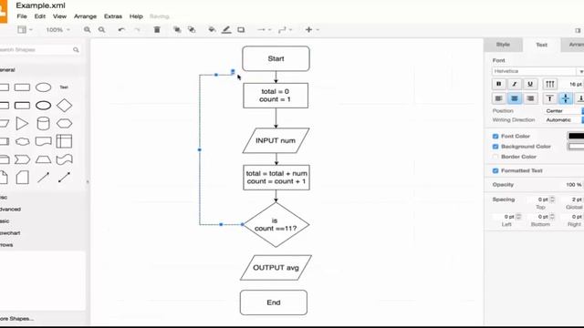 Flow Chart and Pseudo Code | draw.io смотреть онлайн