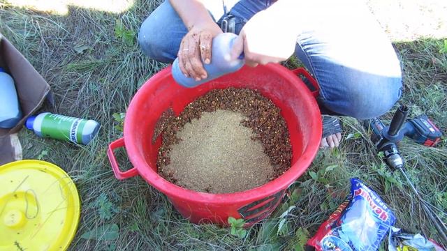 Ловля прудового карпа с прикормкой "Миронов" смотреть онлайн