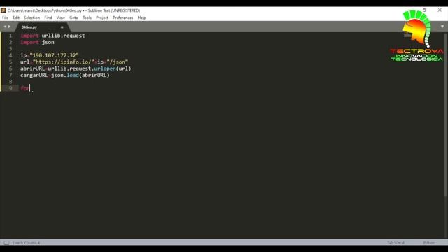 Hacking con Python - Registros de sitios - Geolocalización - Video 12 смотреть онлайн