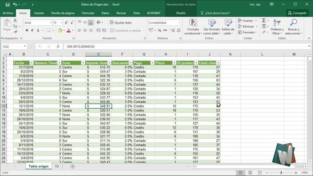 Excel 2016, Creación de una tabla dinámica, Curso Tablas Dinámicas, cap 2.1 смотреть онлайн