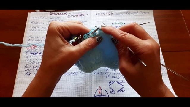 ВЯЖЕМ ВМЕСТЕ ДЛЯ НОВОРОЖДЕННОГО МАЛЫША ШАПОЧКУ - УШКИ НА МАКУШКЕ смотреть онлайн