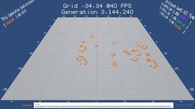 B52 Bomber by @MaxG4k - Twitch Plays Conway's Game of Life - Classic Edition (Unity3d ECS Prototype смотреть онлайн