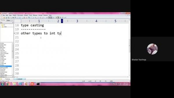 Python class-3 | "str" datatype | Base conversions | Type Casting in python |