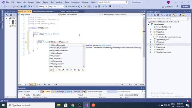 How to access HttpContext inside the service class in .Net Core смотреть онлайн