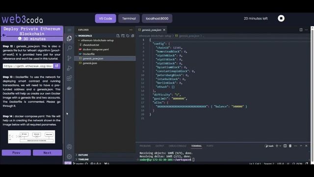 Deploying Private Ethereum Blockchain with Geth смотреть онлайн