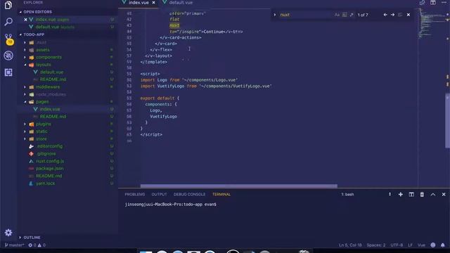 nuxt로 시작하는 todo app 2편 : 불필요한 파일 제거 смотреть онлайн