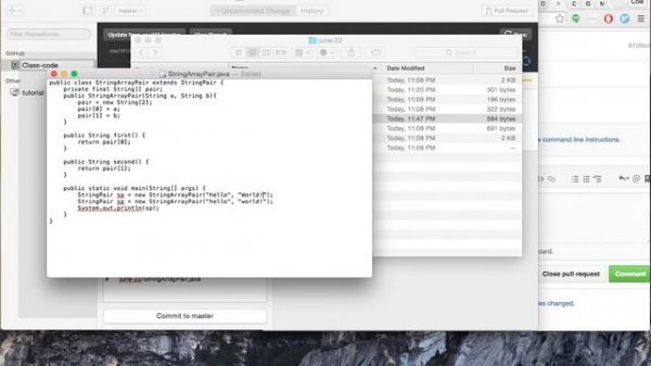 Github pull request with conflicts, Github desktop