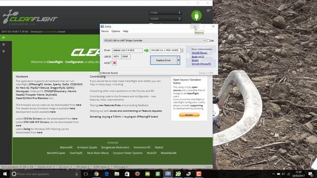 Fail To Open Serial Port - Cleanflight - Betaflight - Fr